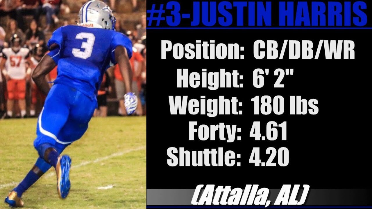 2019 Street Light Recruiting Cbwr Justin Harris 6 2 180 Lbs Etowah High School Al