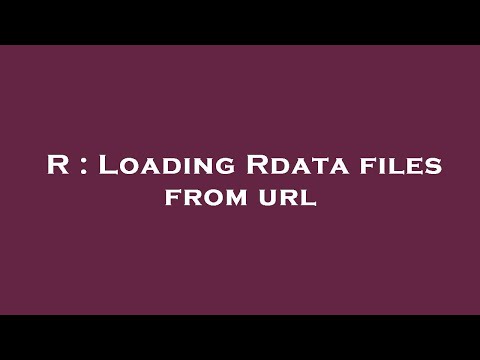 R : Loading Rdata files from url