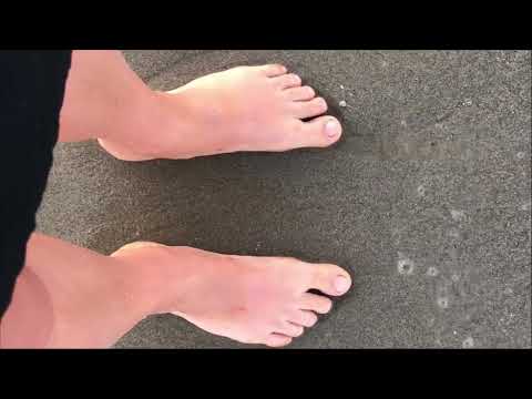 relax on the beach barefoot