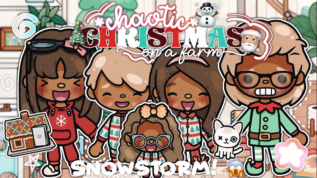 Хаотичное Рождество на ферме *Снежная буря!?* 😱🎄🎅🏼 ˚◞♡Toca Life World