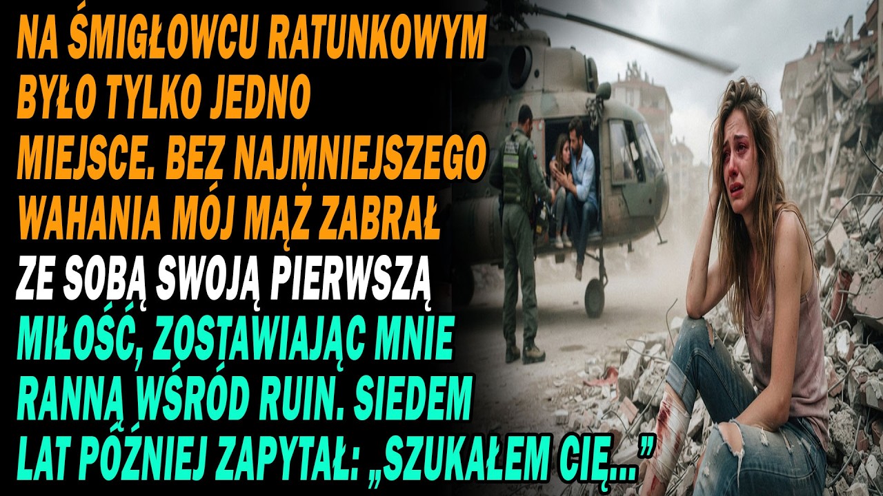 Zawsze myślałam, że ten, kto niósł mnie do helikoptera, był moim aniołem stróżem. Siedem lat temu patrzyłam, jak ratownik znika w ciemności, a potem obudziłam się w szpitalu z suchymi ustami....