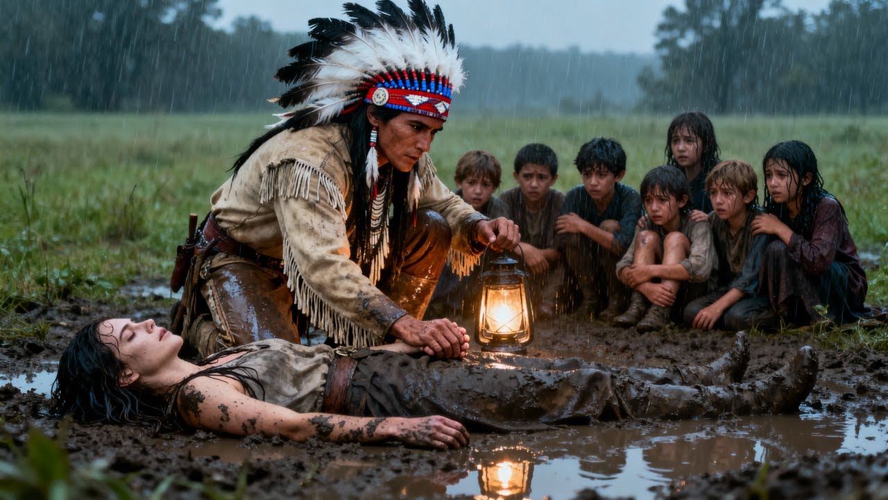 Lakota Warrior Found 7 Children Shivering in the Rain — Then Saw Their Mother Collapsing Behind Them