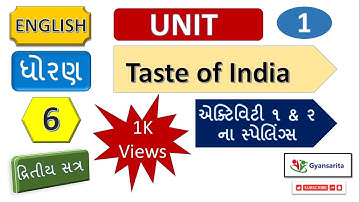 STD-6-ENGLISH-SEM-2-UNIT-1-SPELLING OF ACTIVITY 1&2