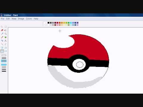 How to draw pokemon ball - YouTube