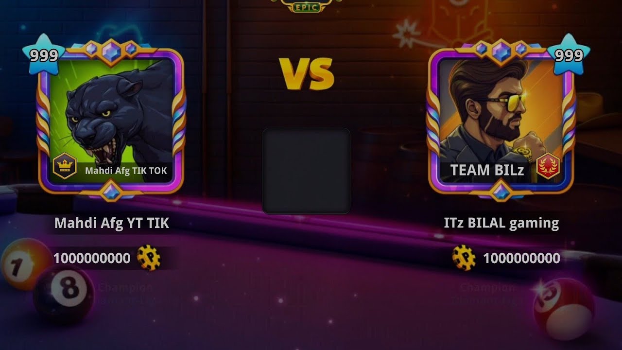 Mahdi afg YT 999 VS ITZ BILAL 999 /8BALLPOOL
