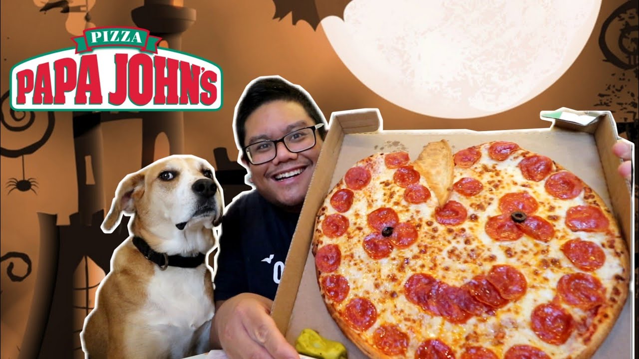 Papa John's Jack-O-Lantern Pizza - YouTube