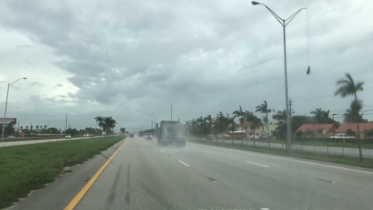 Miami Medley Florida Okeechobee Road still wet October 2017 YouTube