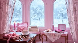 icy pink coquette corner | 24/7 Live | soft lofi for cozy relaxation and drifting away screenshot 1
