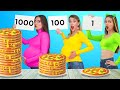 ELLER OLMADAN — TEK ELLE — İKİ ELLE YEME MEYDAN OKUMASI || 123 GO! FOOD Pop it! Eğlenceli Durumlar