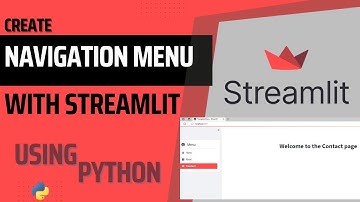 How To Create A Sidebar Navigation Menu In Streamlit