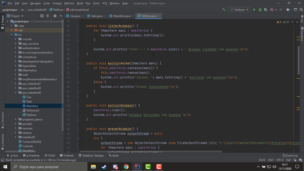 Apresentação Trabalho 09 - Programação Orientada a Objetos Java - YouTube