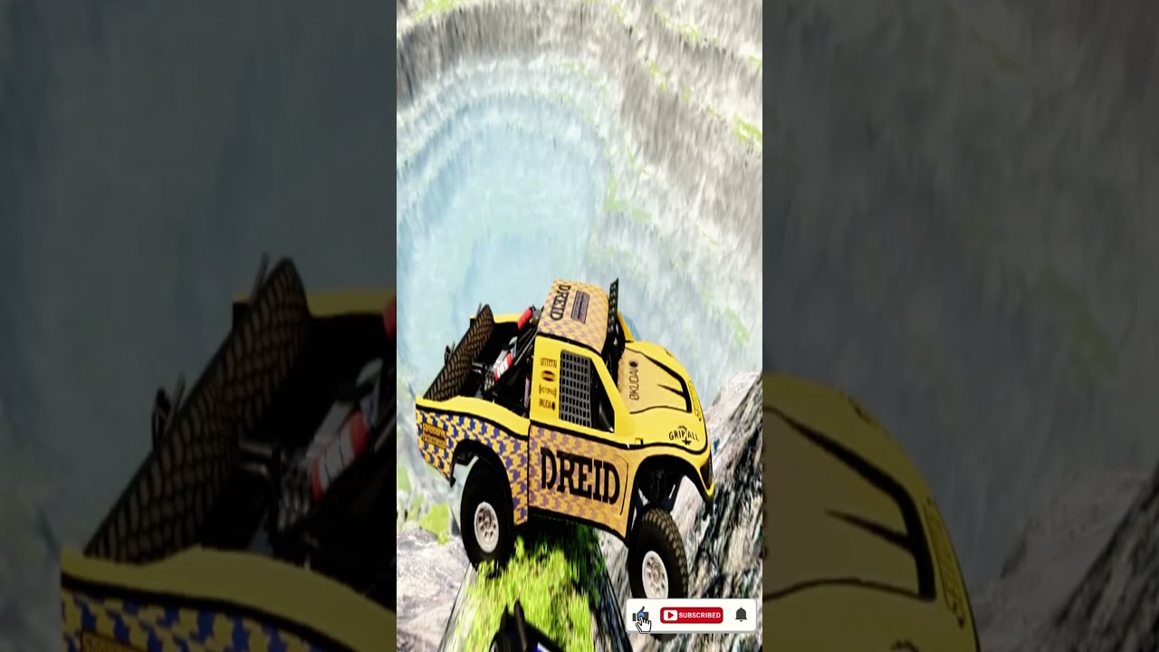 Big AND Small Leap of death play cars Jump Down