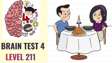 🧠 Brain Test 4 Level 211 | Judy must get out of this boring date | Walkthrough