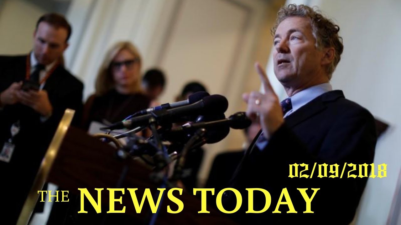 U.S. Federal Shutdown Nears On Fiscal Hawk Paul's Dissent | News Today | 02/09/2018 | Donald Trump