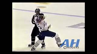 OHL Nov. 15, 2000 Grant Buckley,MIS v Ben Eager,OSH Mississauga IceDogs Oshawa Generals