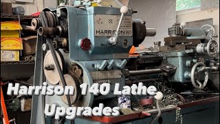 Harrison 140 Lathe Upgrades - Bigger Pulley, New Belts & Clutch Rattle Investigation