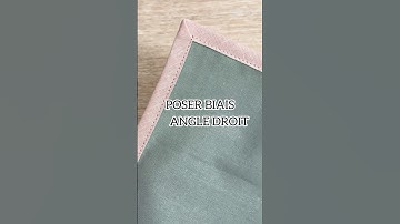 Place the bias at a right angle 🧵🪡