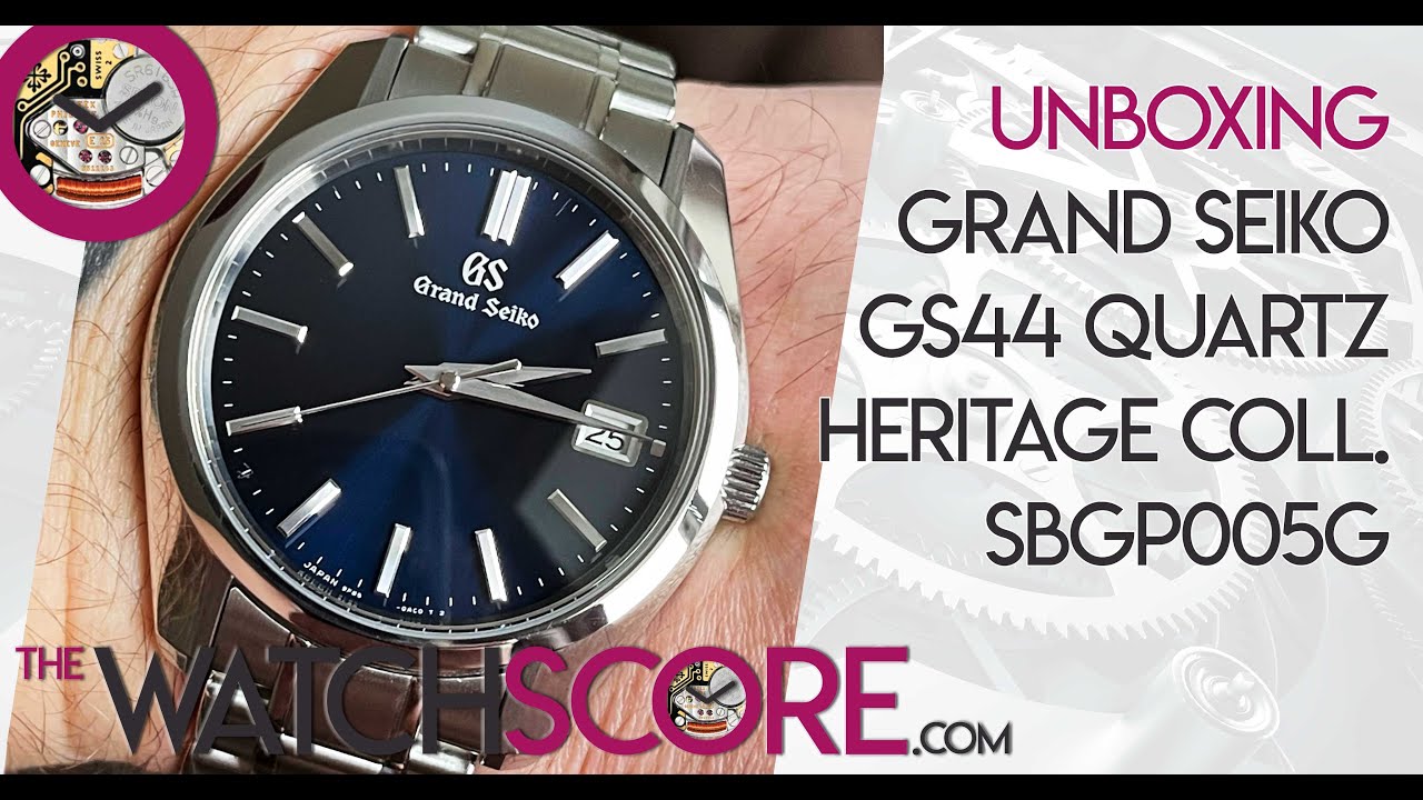 Unboxing: Grand Seiko GS44 Heritage collection SBGP005G - 9F quartz  movement - YouTube