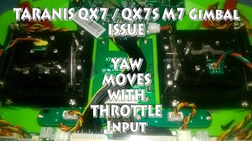 Taranis QX7 M7 Hall Gimbal Issue & Fix
