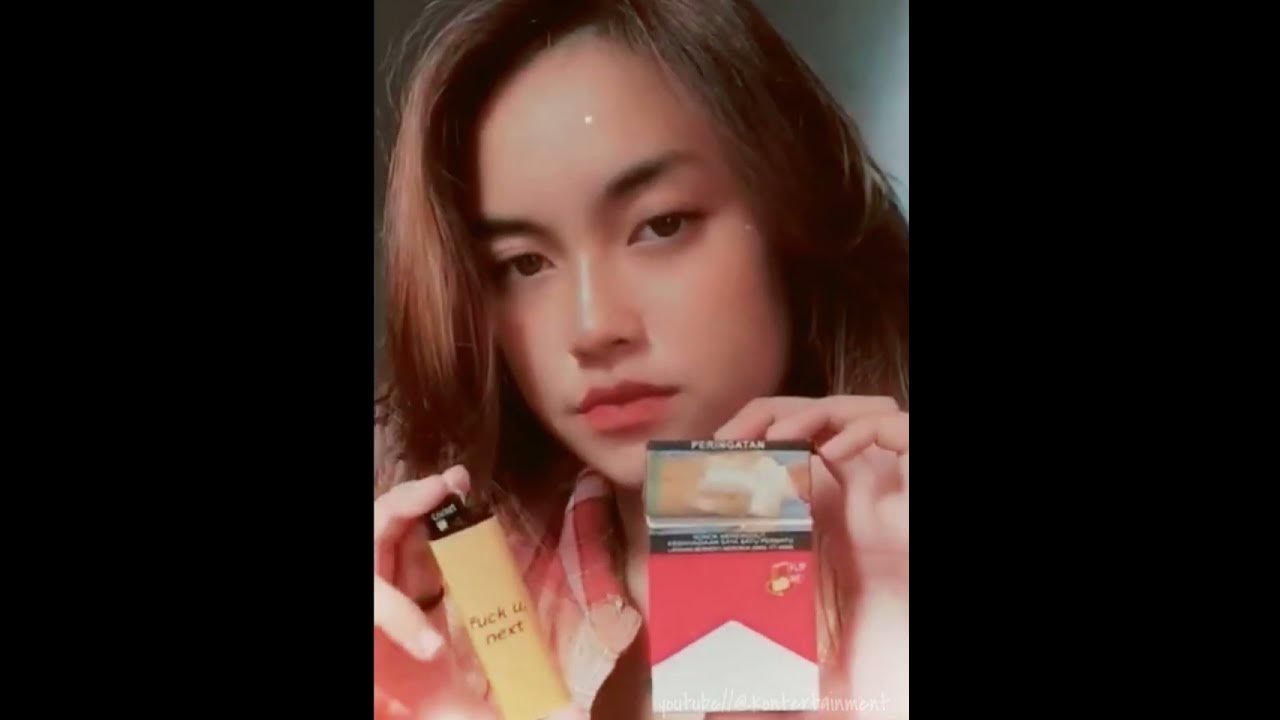 Mentahan CEWEK CANTIK merokok - YouTube