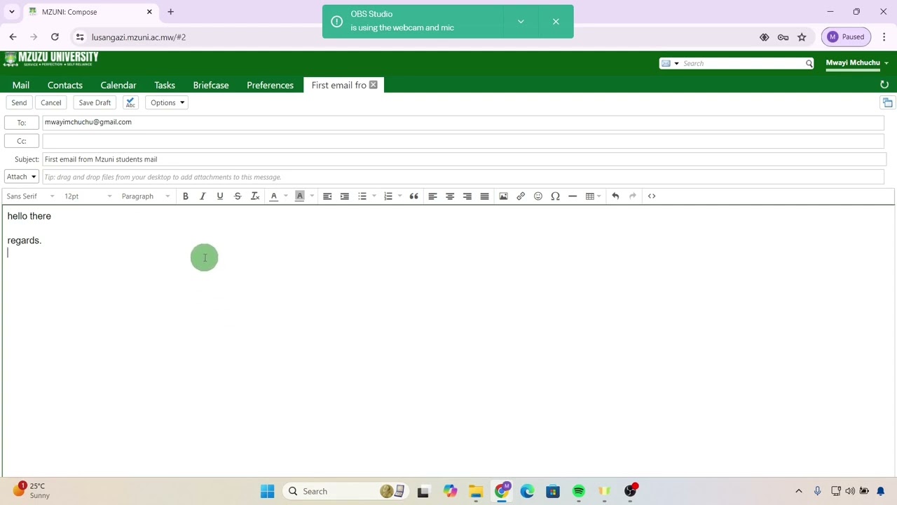 Student Email Tutorial