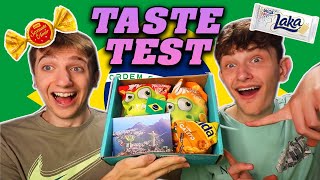 Americans Try Brazilian Snacks (Brazil Taste Test)