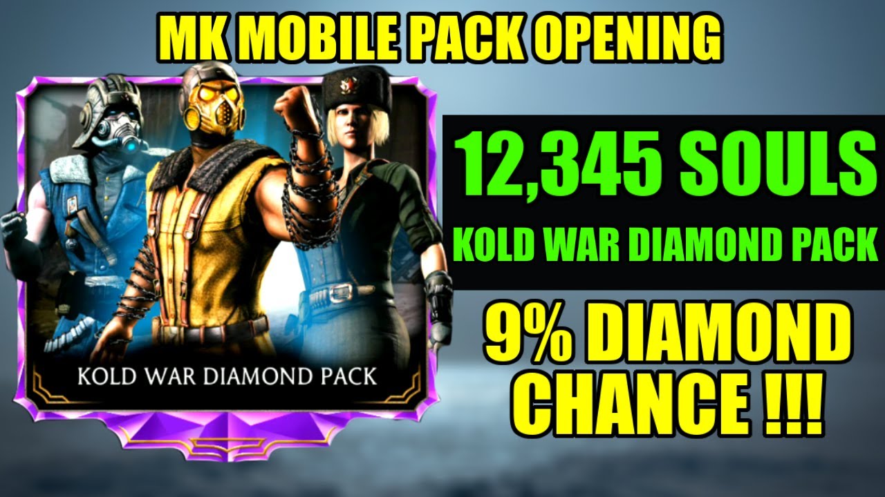 MK Mobile. Kold War Diamond Pack huge Opening. I Spend 12345 MK Mobile Souls. MK Mobile Diamond Pack