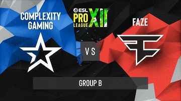 CS:GO - Complexity vs. FaZe Clan [Mirage] Map 1 - ESL Pro League Season 12 - Group B - EU