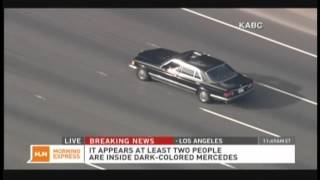 High-speed car chase during morning rush hour traffic on the 101
freeway in los angeles, california friday, september 28, 2012.