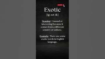 Pronounce EXOTIC the right way #shorts #shortsvideo #pronunciation #english #Exotic #viral