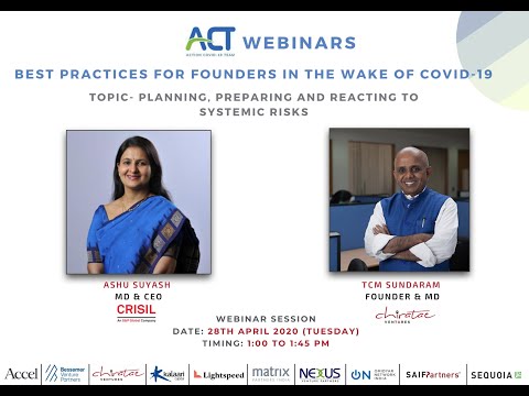 ACT Webinar on "Planning, Preparing and Reacting to Systemic Risks"