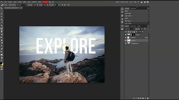 Text Behind the Person in Photopea l Photopea Tutorial