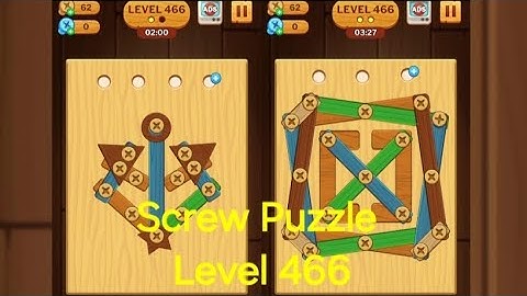 Screw Puzzle: Wood Nut & Bolt - Level 466