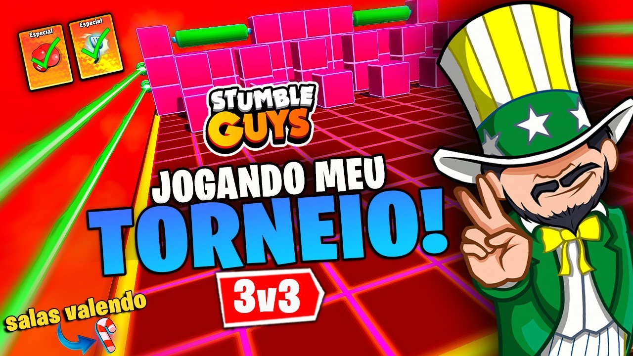 👑MEU TORNEIO 3V3👑NOVA ATUALIZAÇAO 0.45.2👑JOGANDO COM INSCRITOS👑 LIVE STUMBLE  GUYS AO VIVO 