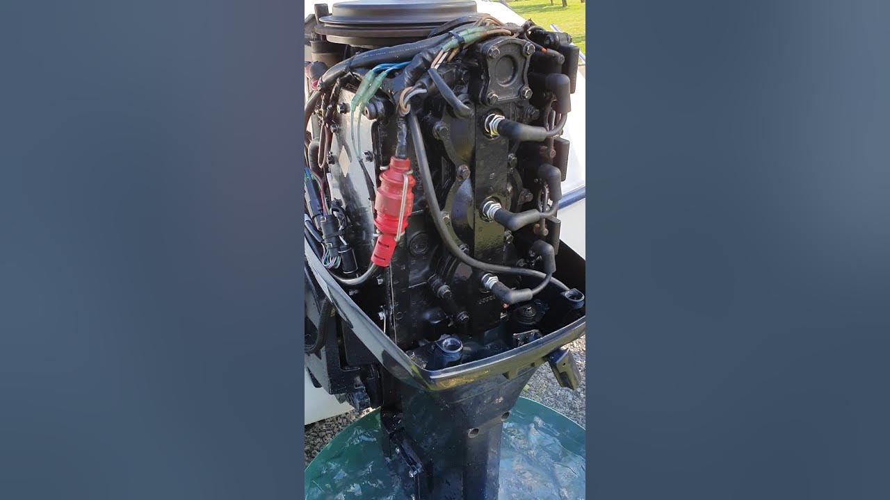 Evinrude 70 hp 1994 Rebuild and after Idle and Linkage Adjustments