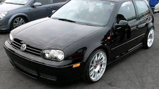 VW MK4 Golf with 18 Inch BBS Wheels at 2011 Santa Pod Fast Show