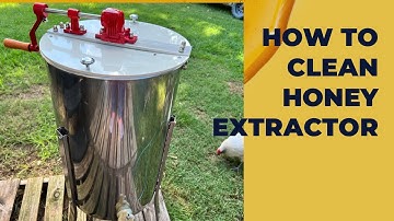 #howtoclean Cleaning up the Honey Extractor!