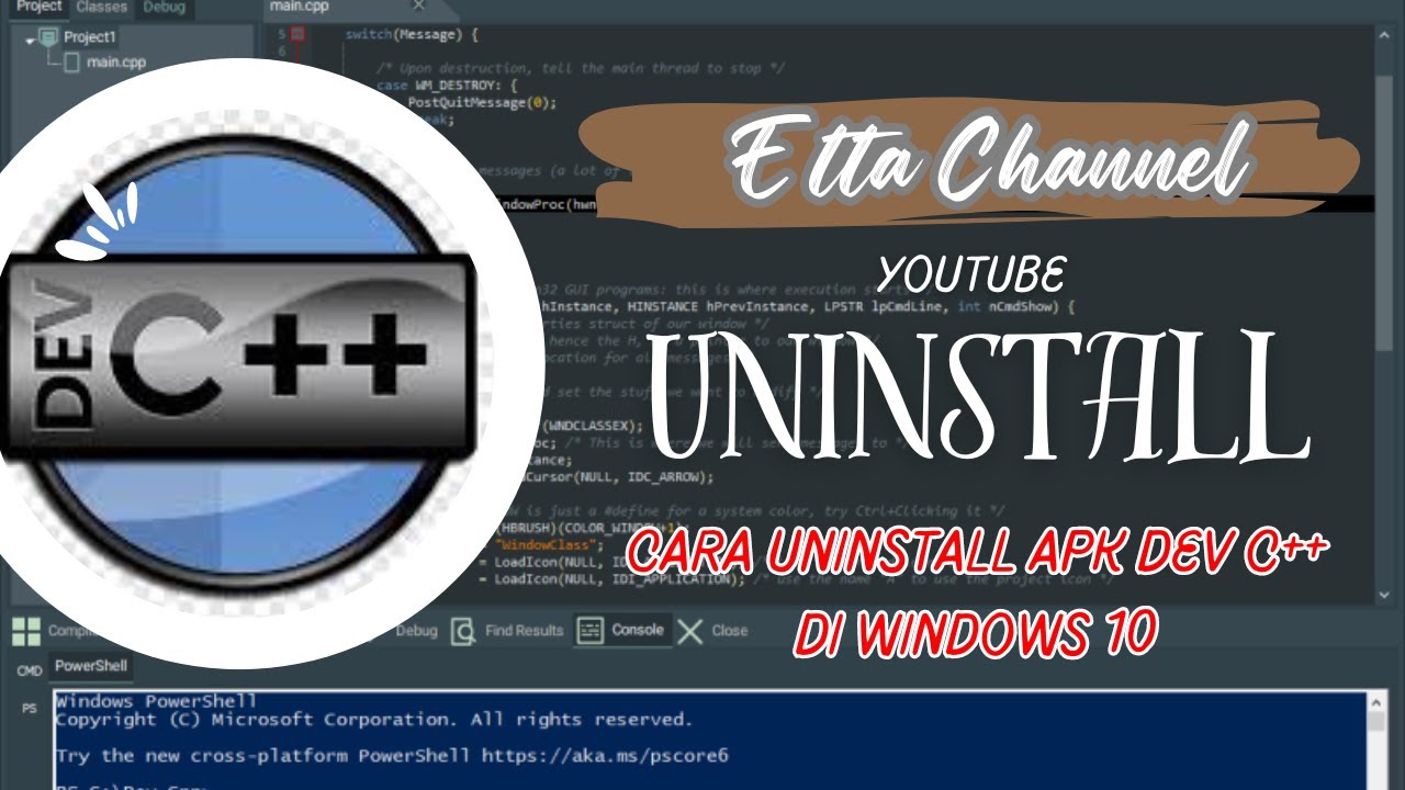 Cara Uninstall APK Dev C++ di Windows 10 #devc++ #uninstall #apk - YouTube
