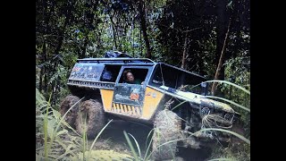 Offroad Ekspedisi Orang Hutan Bersama Yuma Wiranata naik mobil 6x6  Dengan Track Yang Kejam (PART2)