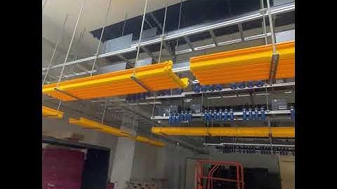 data center project used wire mesh cable tray and fiber runner