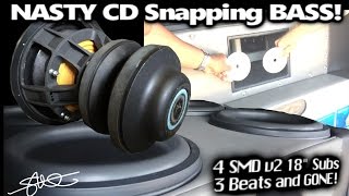 NASTY LOW FREQUENCY CD SNAPPING BASS! (3 Beats and GONE!)