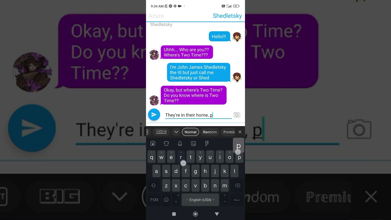 Random forsaken texting