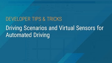 Driving Scenarios and Virtual Sensors for Automated Driving