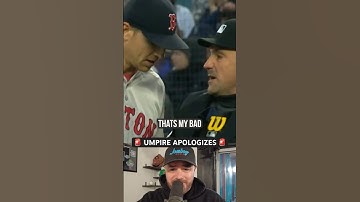 Umpire apologizes for bad call, a breakdown #baseball #mlb #umpire #pitching #redsox