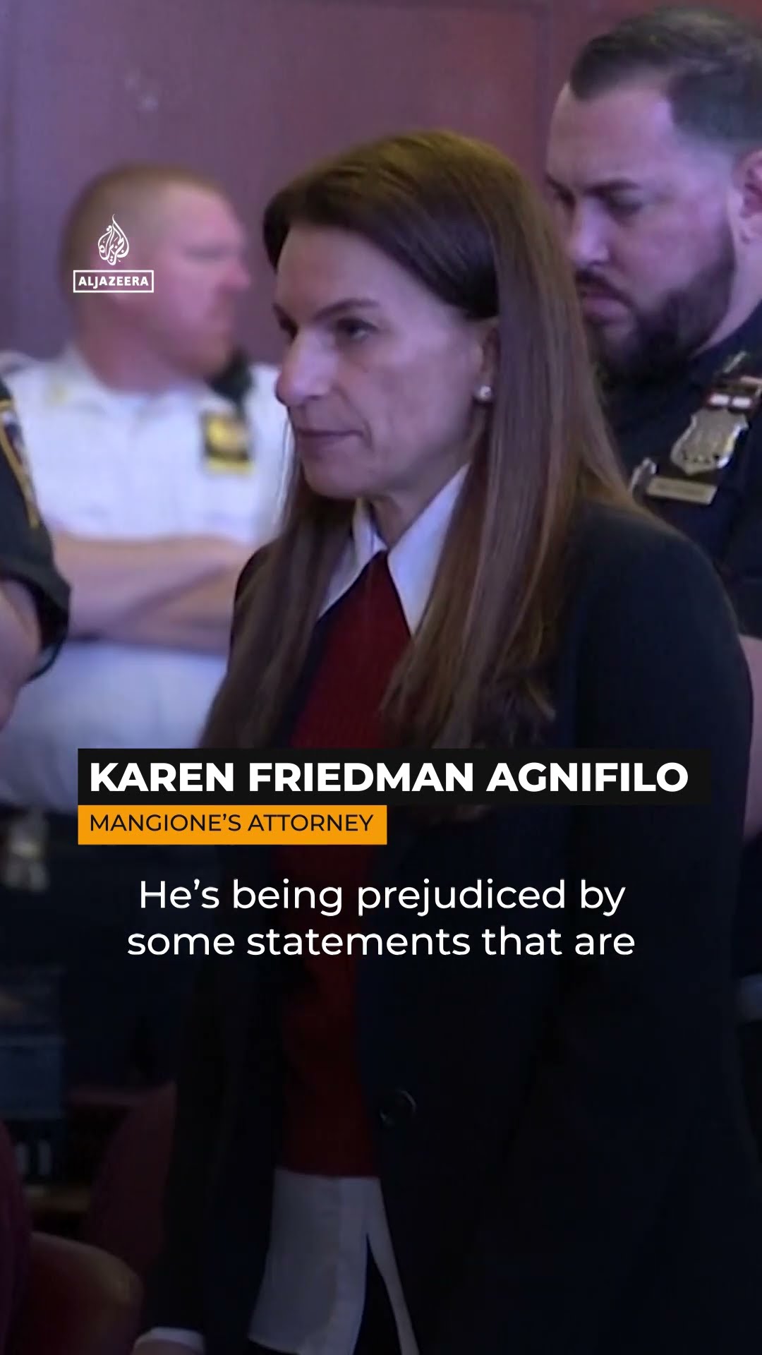 Video: Mangione pleads not guilty to CEO murder | AJ #shorts
