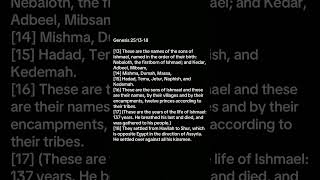 Genesis 25:13-18 Old Testament 