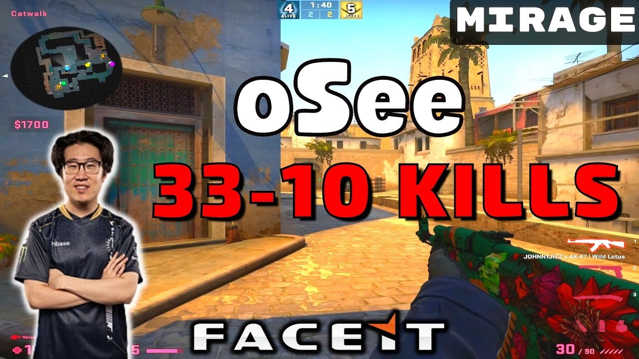 CSGO POV oSee (33-10) Mirage 𝙒𝙞𝙣 (16-8) / Faceit 15.10.2022 - YouTube