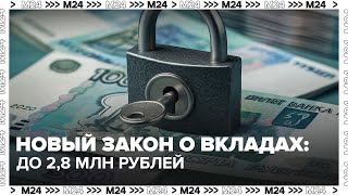 видео: Новый закон о вкладах: до 2,8 млн рублей возмещения | Деньги 24 картинка: Новый закон о вкладах: до 2,8 млн рублей возмещения | Деньги 24