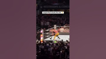 Logan Paul Pins Jelly Roll at WWE SummerSlam #loganpaul #wwe #summerslam