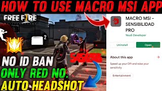How to use Macro msi new update free fire  auto headshot app screenshot 4